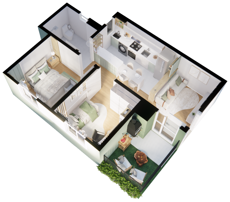 Planta Térreo Adaptado (PCD)